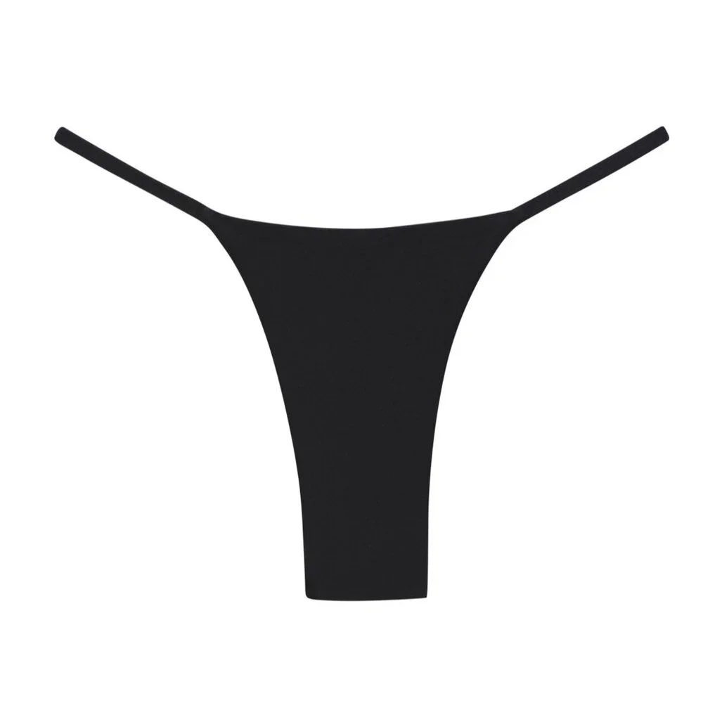 MONDAY Swimwear Barbados Bikini Bottoms in Black